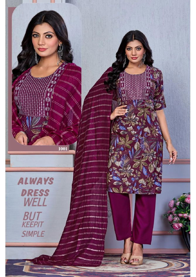 Princess Vol 2 By Trendy Rayon Foil Printed Kurti With Bottom Dupatta Wholesale Shop In Surat
